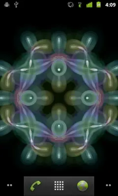 Glow Kaleidoscope Live Wallpaper android App screenshot 0